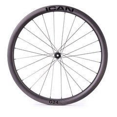 ICAN hooked gravel wheels 70C G24 SL with DT Swiss hubs