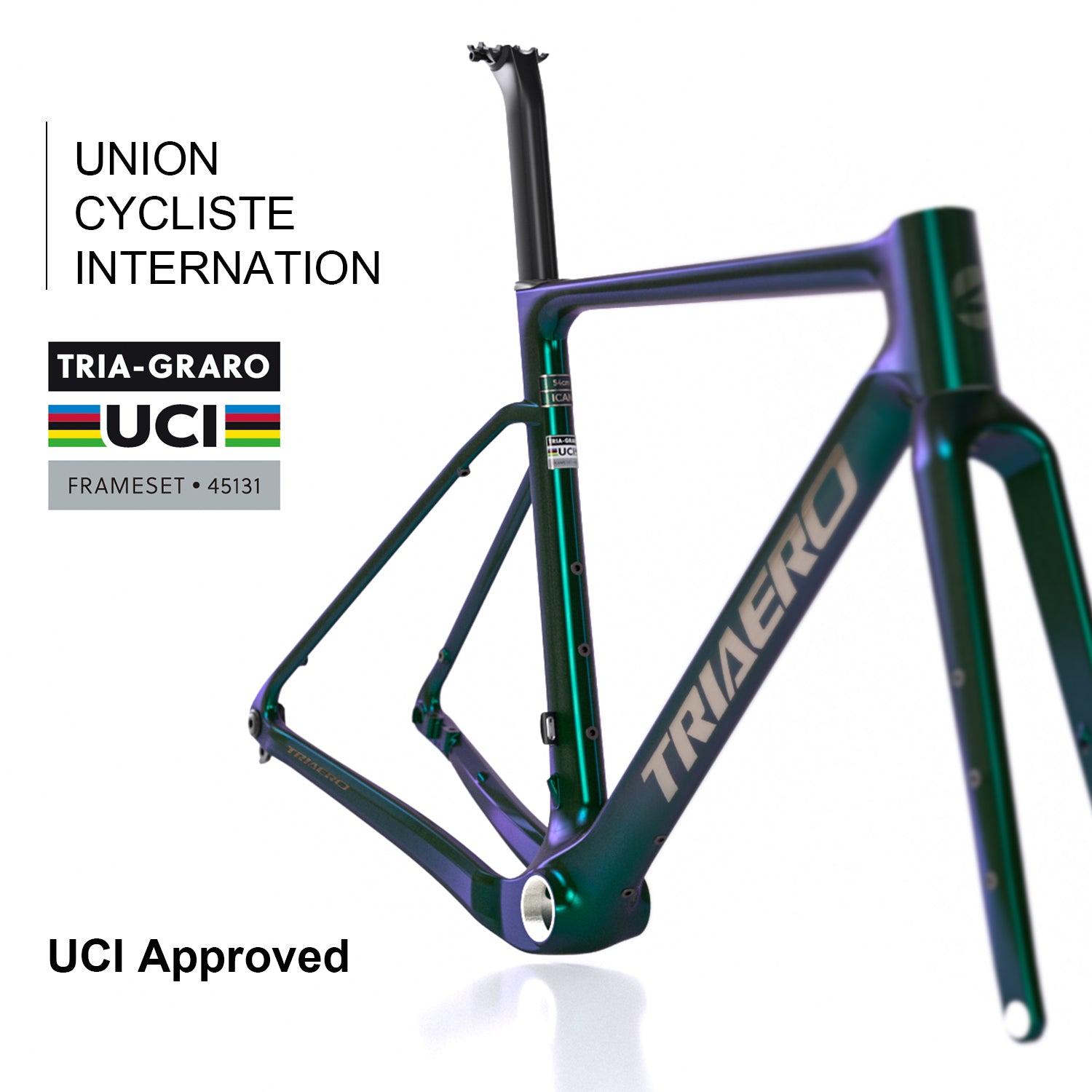 ICAN UCI Approval Gravel Bike Frame Graro