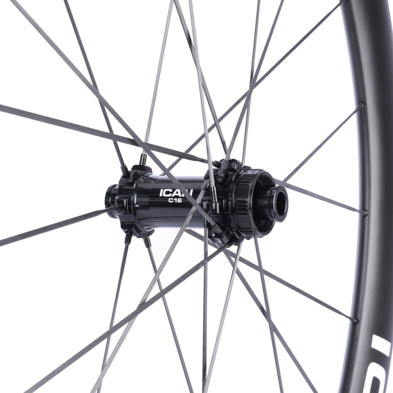 ICAN Aeris 50 disc carbone spoke wheelset 45T ratchet