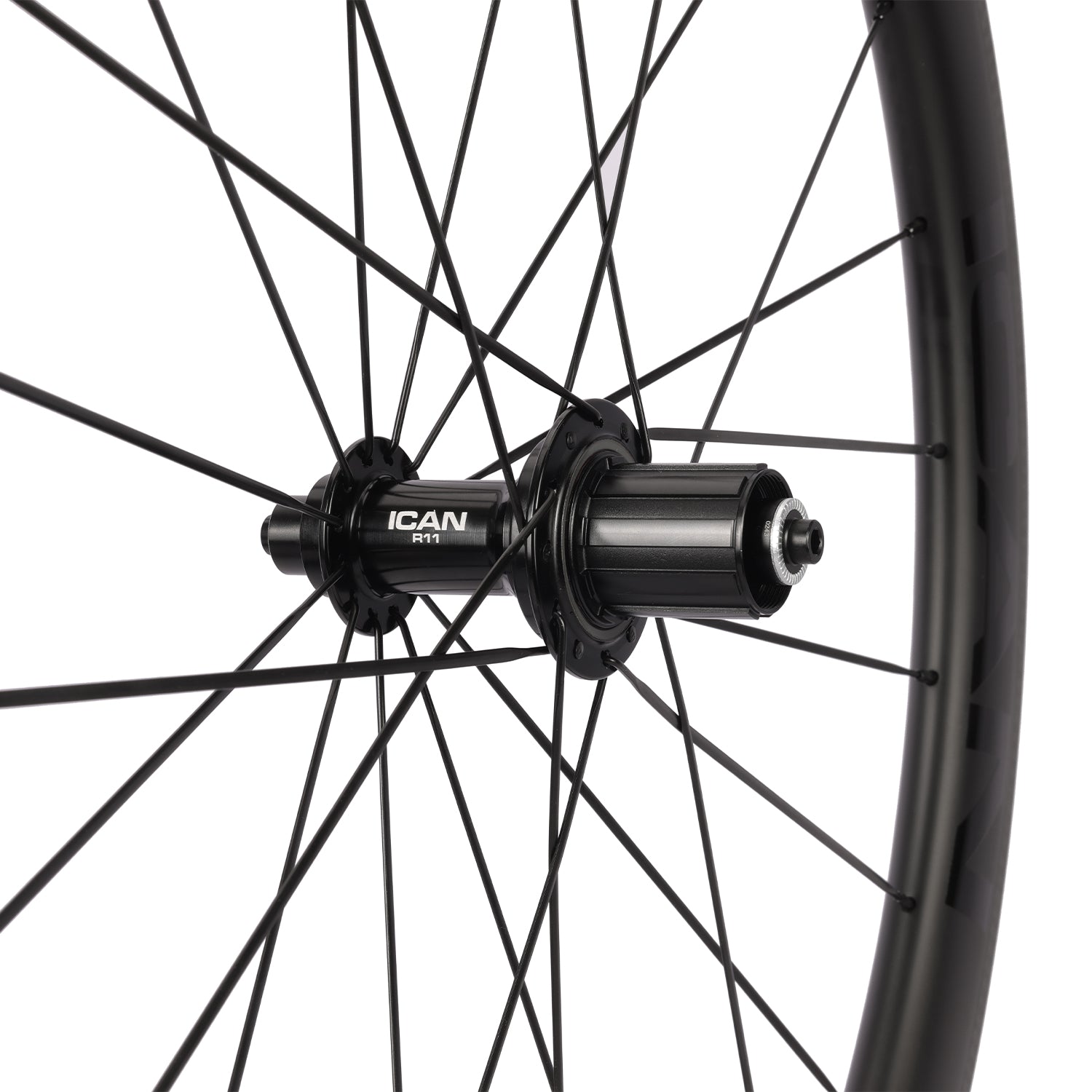 ICAN Alpha 50 pro rim brake carbon wheels R11 hub