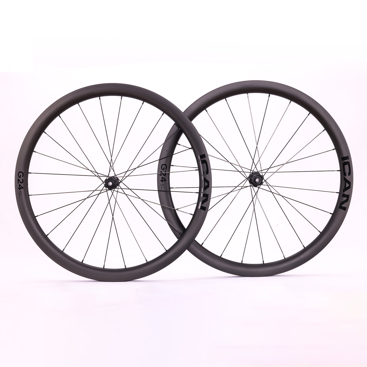 ICAN hooked gravel wheels 70C G24 SL with DT Swiss hubs